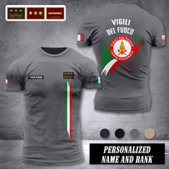 Firefighter Italy customize ranking T-shirt 246