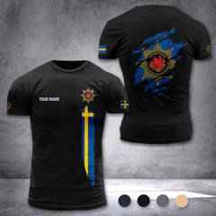 Södertörns brandförsvarsförbund Sweden customize T-shirt 355