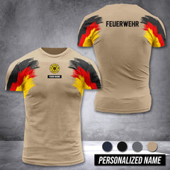 Firefighter Germany customize T-shirt 55