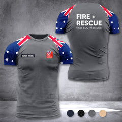 Fire and Rescue NSW Australia customize T-shirt 355