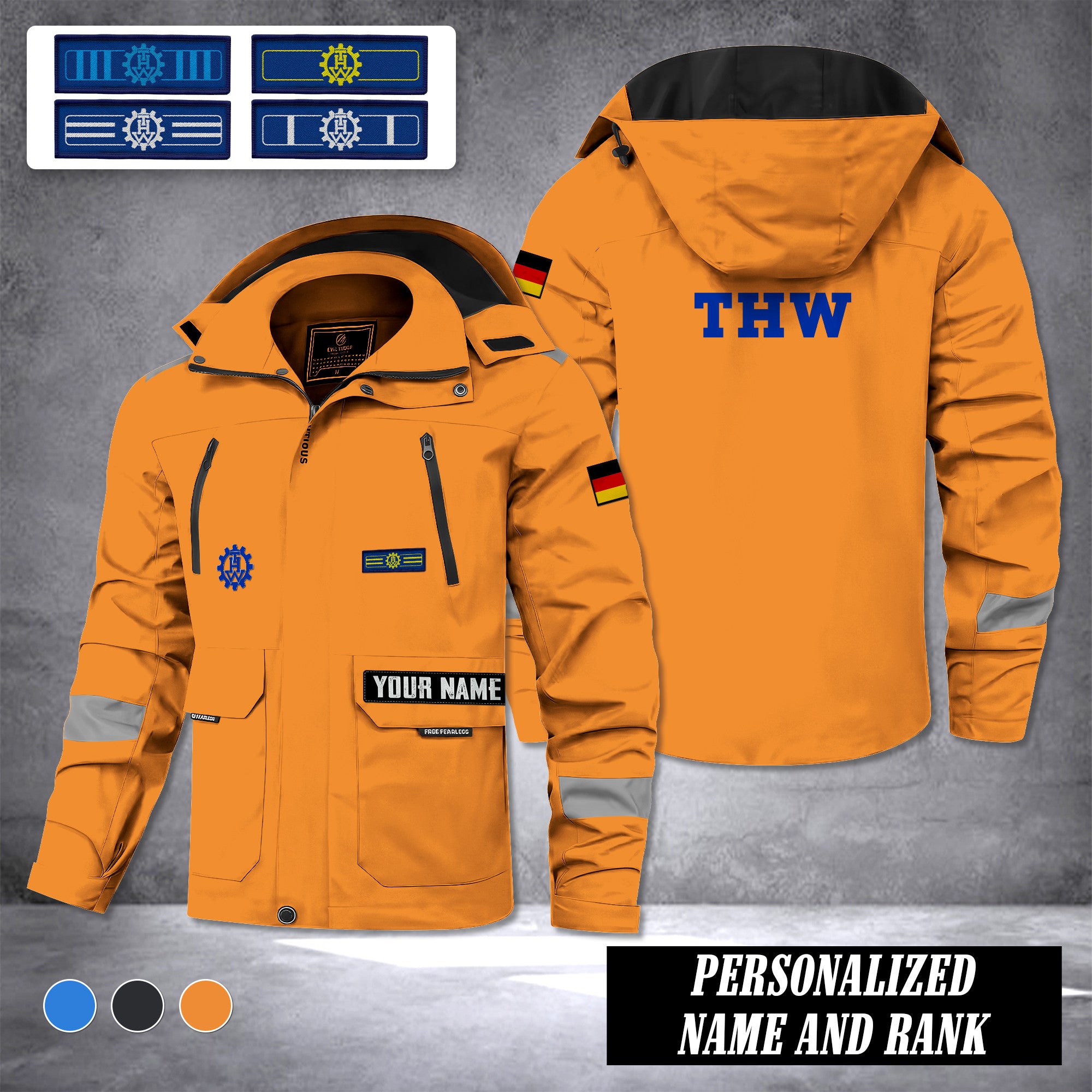 THW Germany New Men's casual jacket, lightweight for spring and autumn, versatile and trendy, perfect for the season