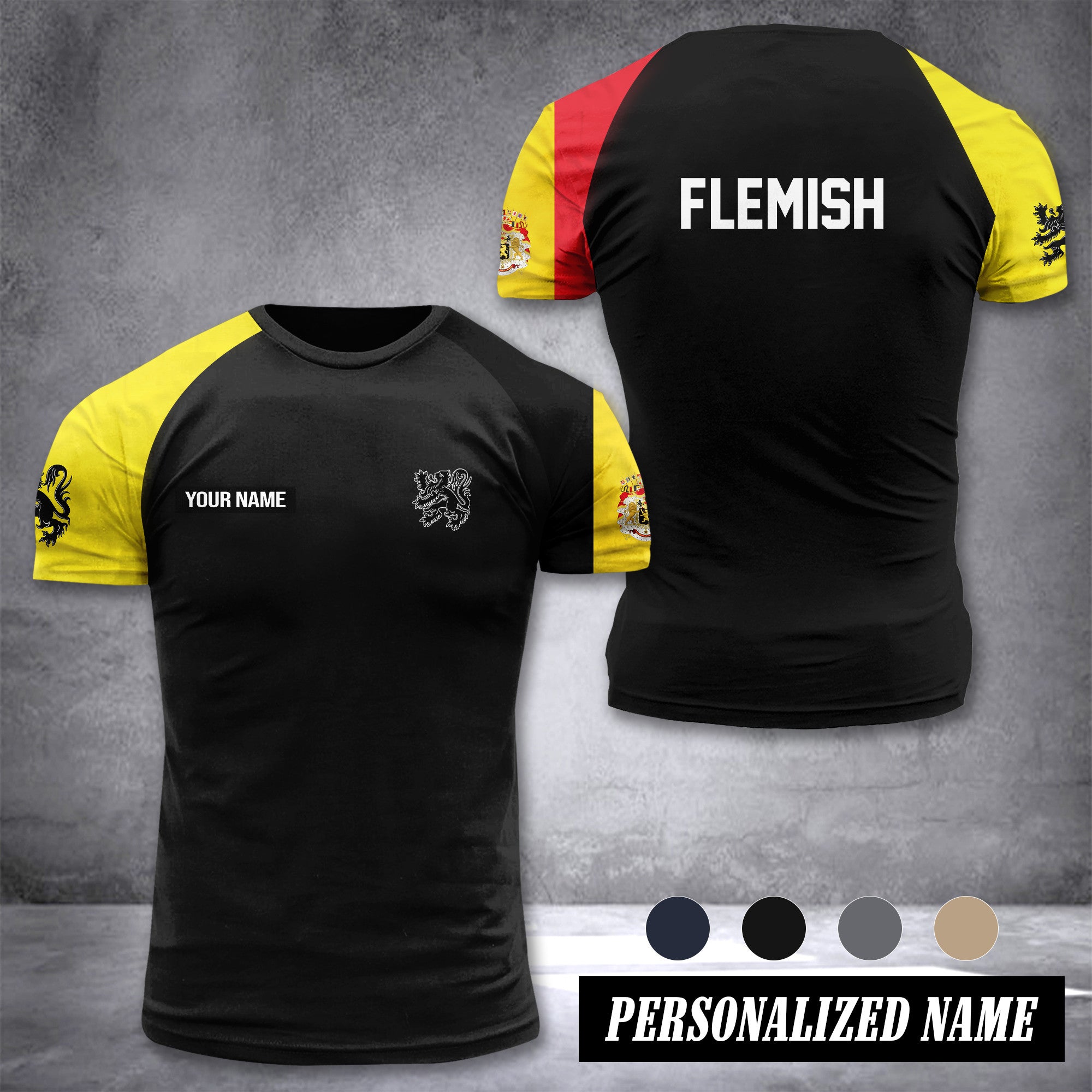 Flemish customize T-shirt has raglan sleeves 265