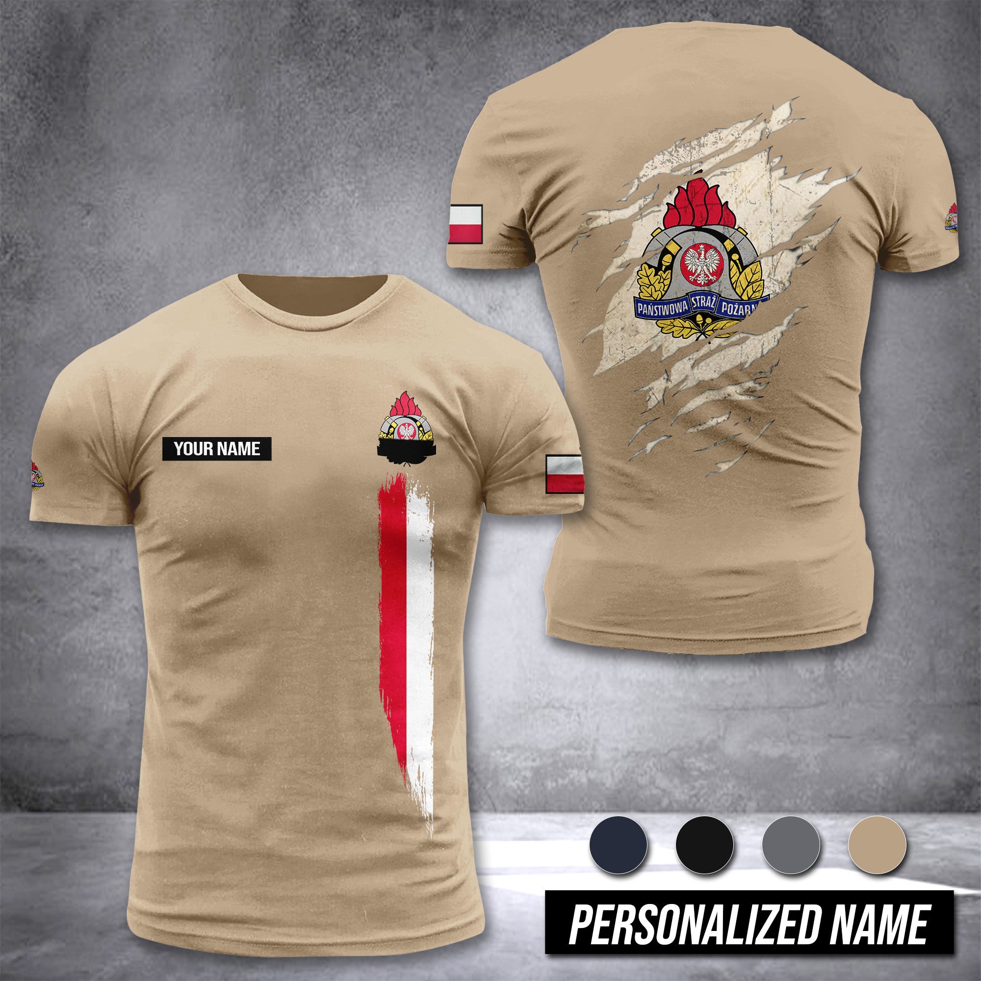 Państwowa Straż Pożarna Poland customize T-shirt 265