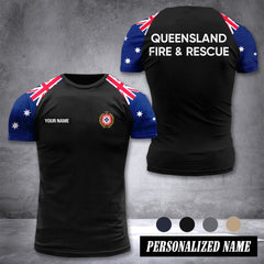 Queensland Fire And Rescue Australia customize T-shirt 355