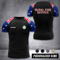 Queensland Rural Fire Service Australia customize T-shirt 355