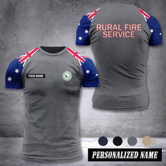 Queensland Rural Fire Service Australia customize T-shirt 355