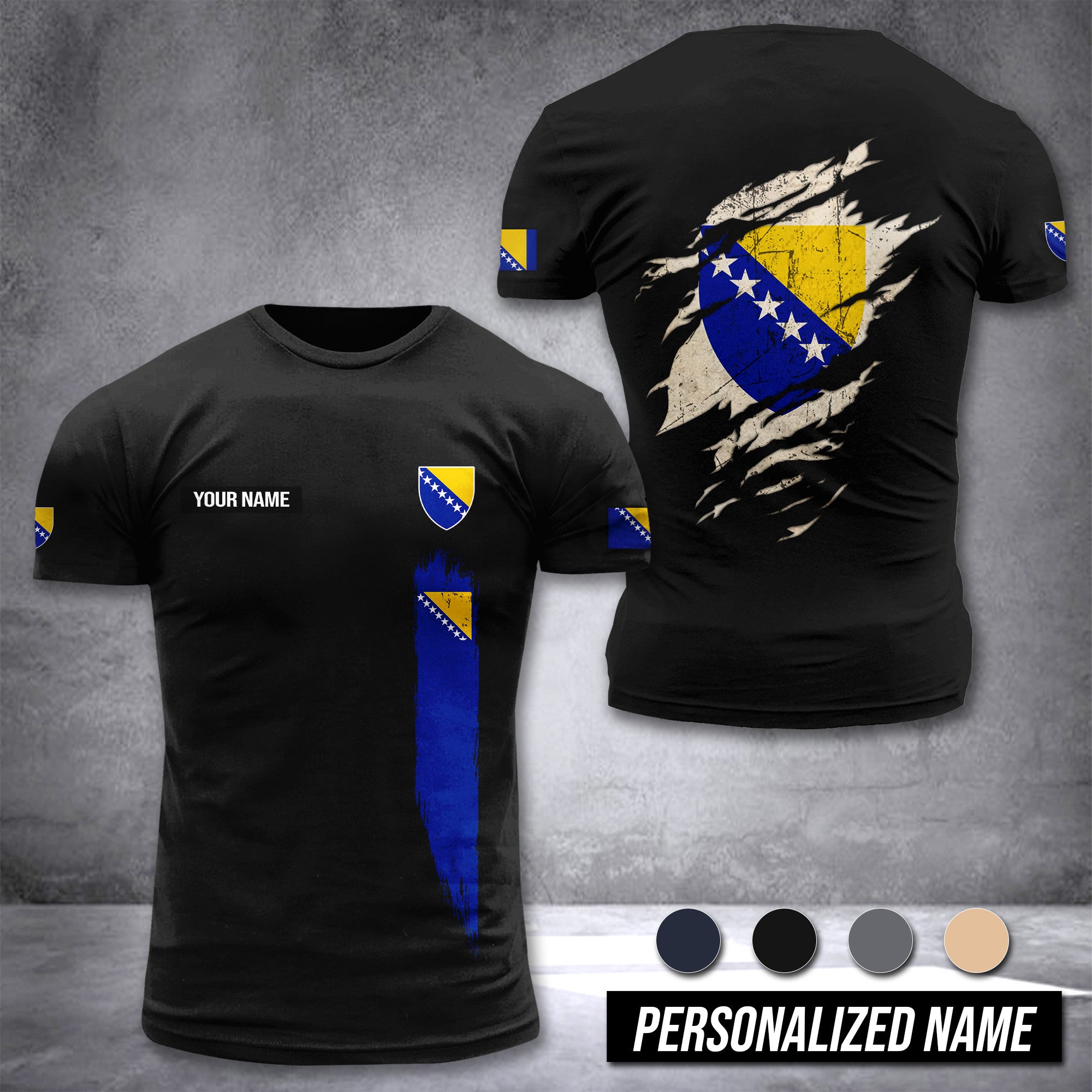 Bosnia customize T-shirt 255