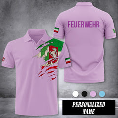 Firefighter Nordrhein Westfalen customize polo back