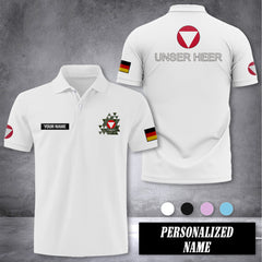 Unser Heer Austria customize polo back