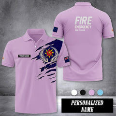 Fire and Emergency customize polo back
