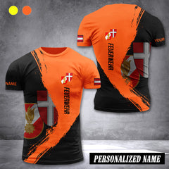 Firefighter Vienna Austria customize T-shirt 3d 285