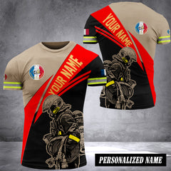 Firefighter France customize T-shirt TH