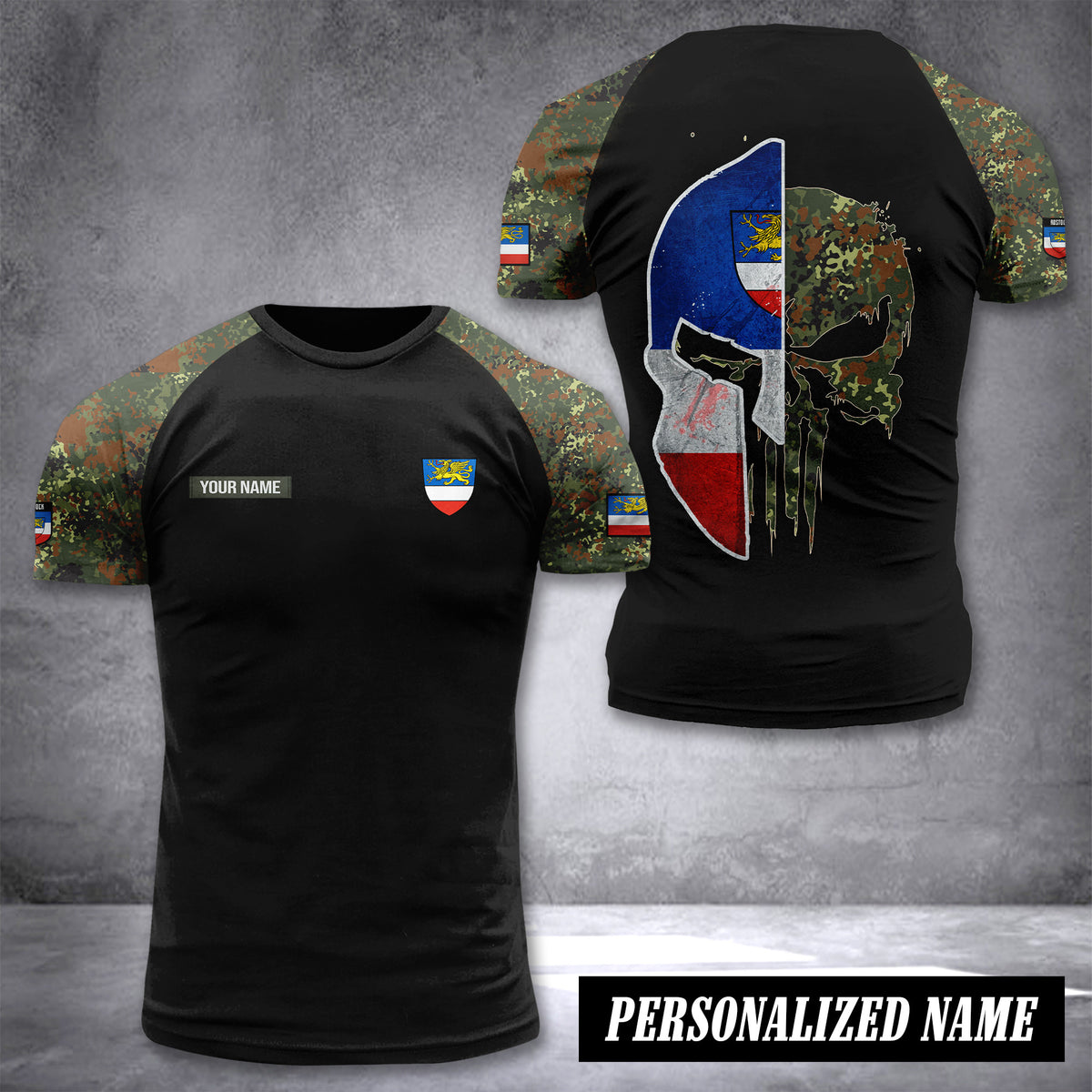 Rostock Germany customize T-shirt has raglan sleeves HPN