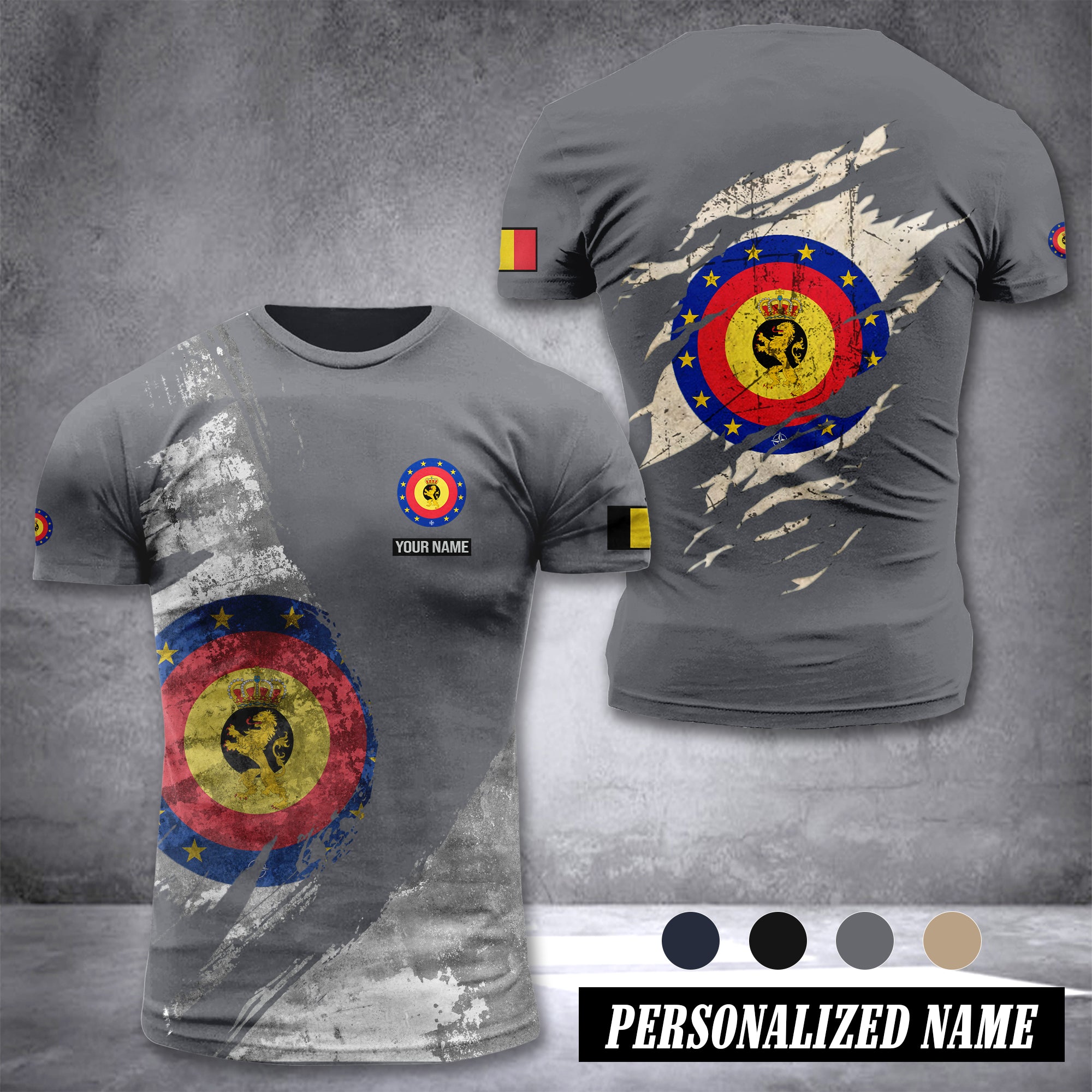 Belgium Soldier customize T-shirt 306