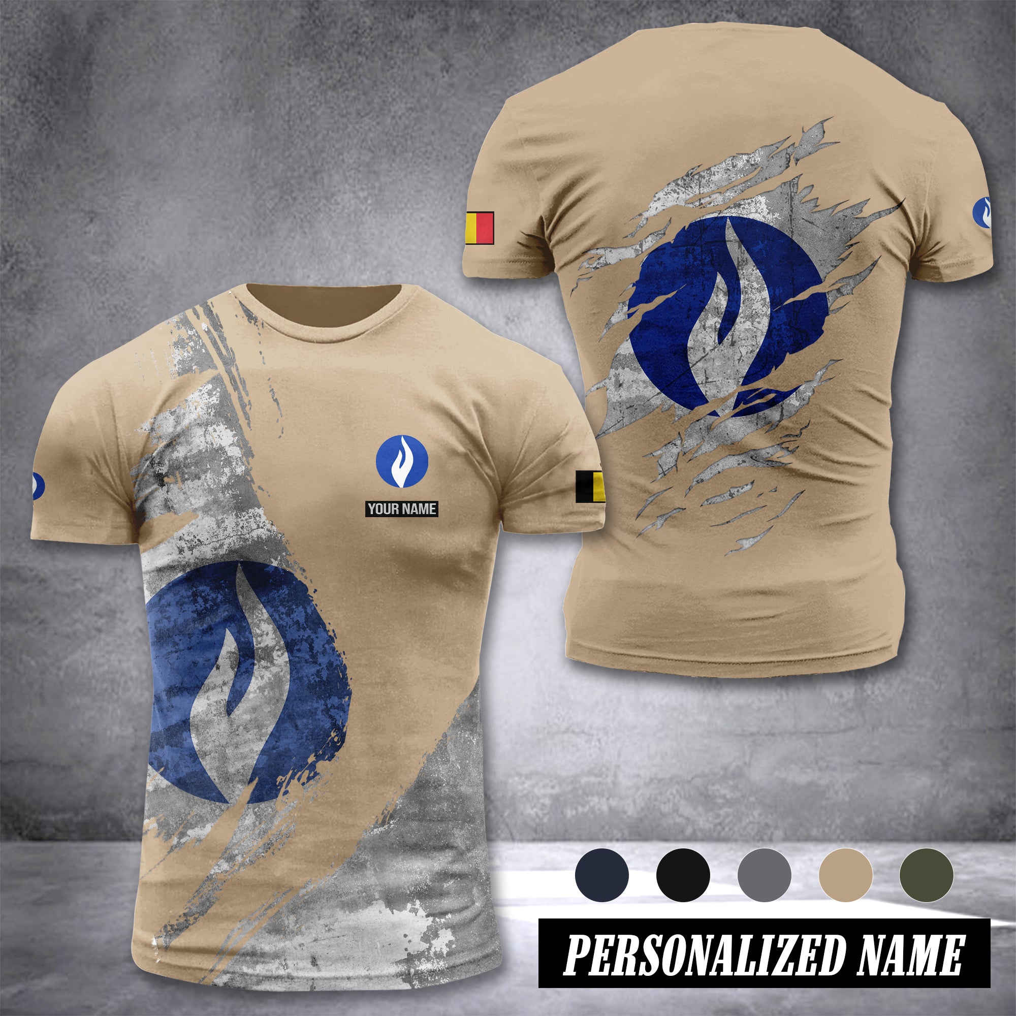 Police Belgium customize T-shirt 306