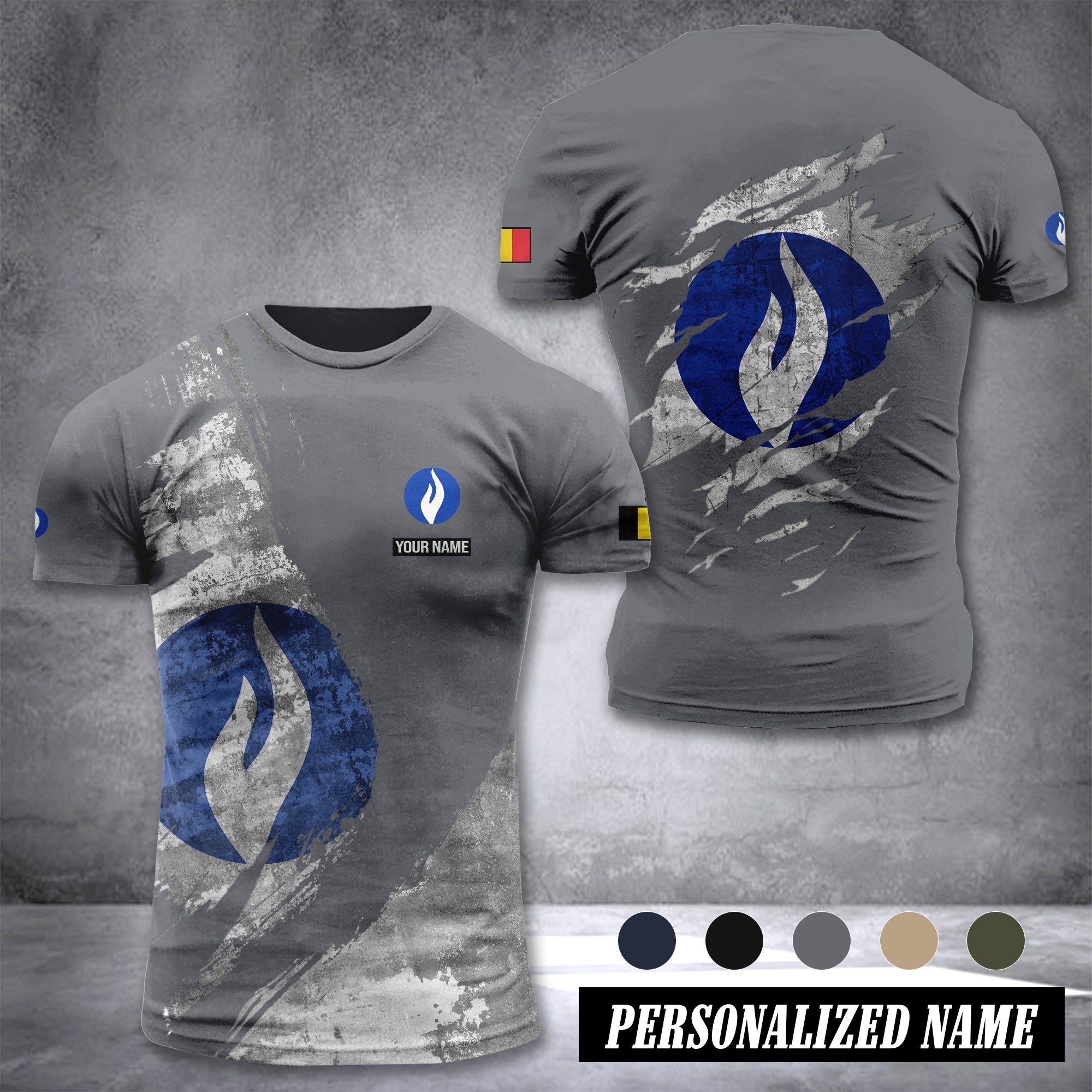 Police Belgium customize T-shirt 306