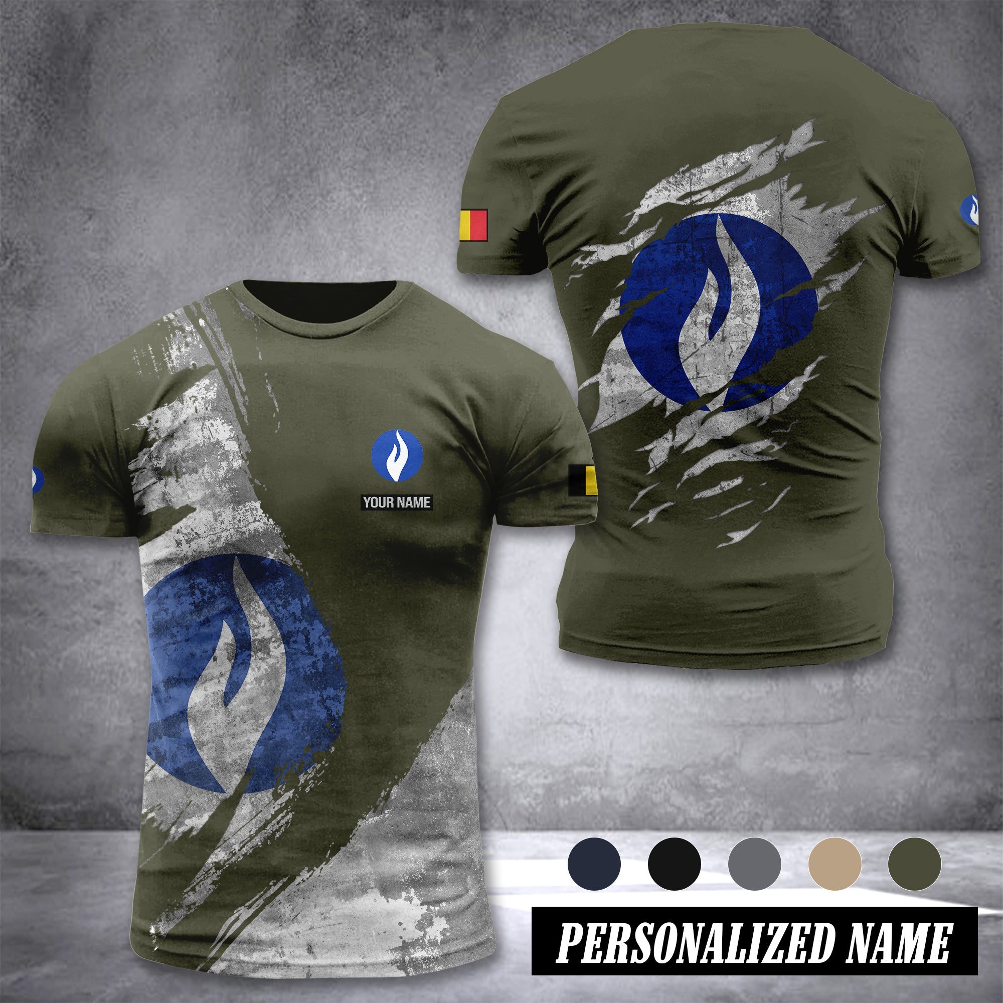 Police Belgium customize T-shirt 306