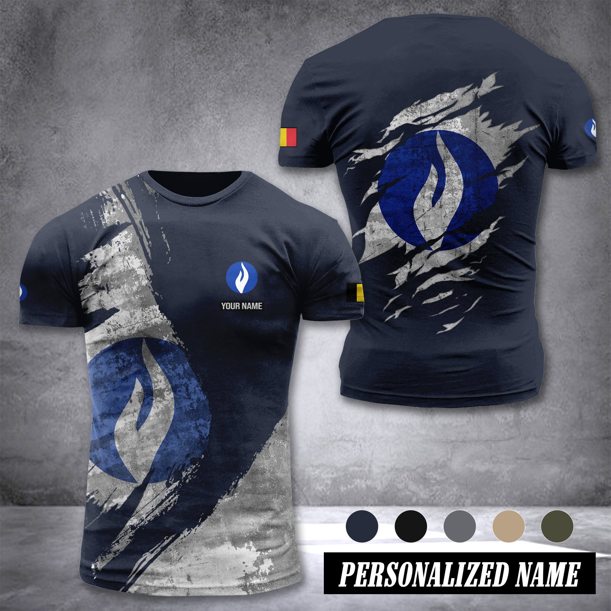 Police Belgium customize T-shirt 306