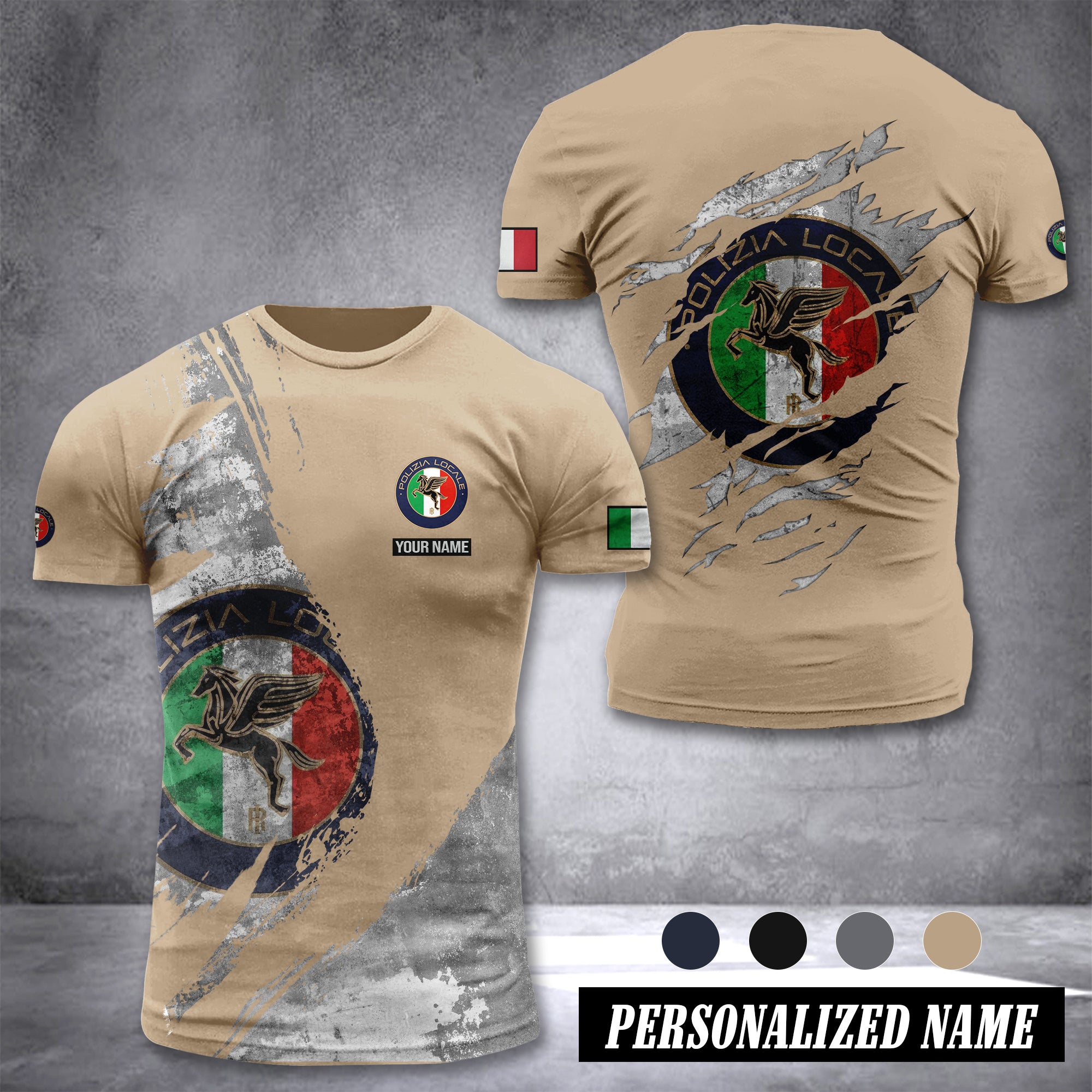 Polizia locale customize T-shirt 306
