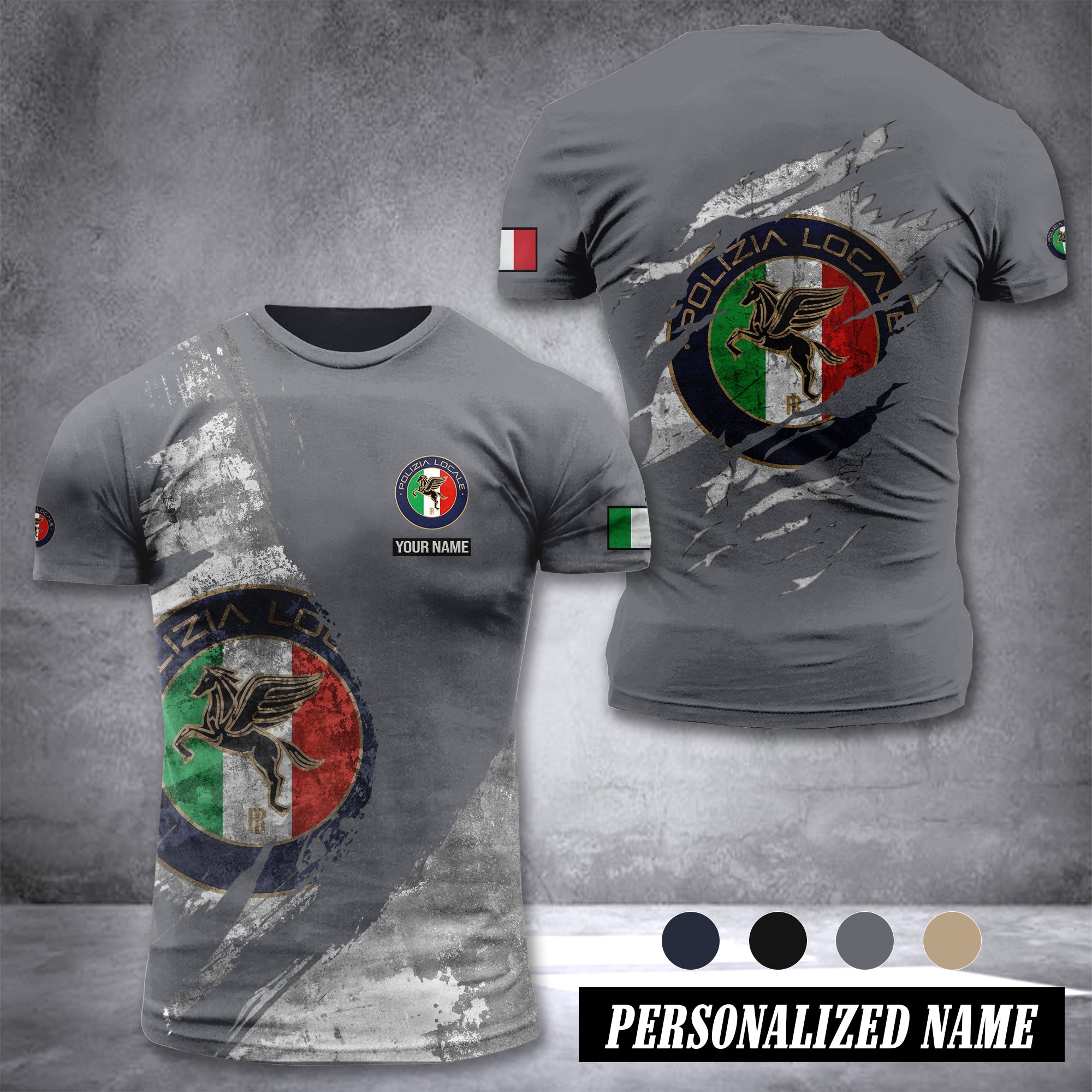Polizia locale customize T-shirt 306