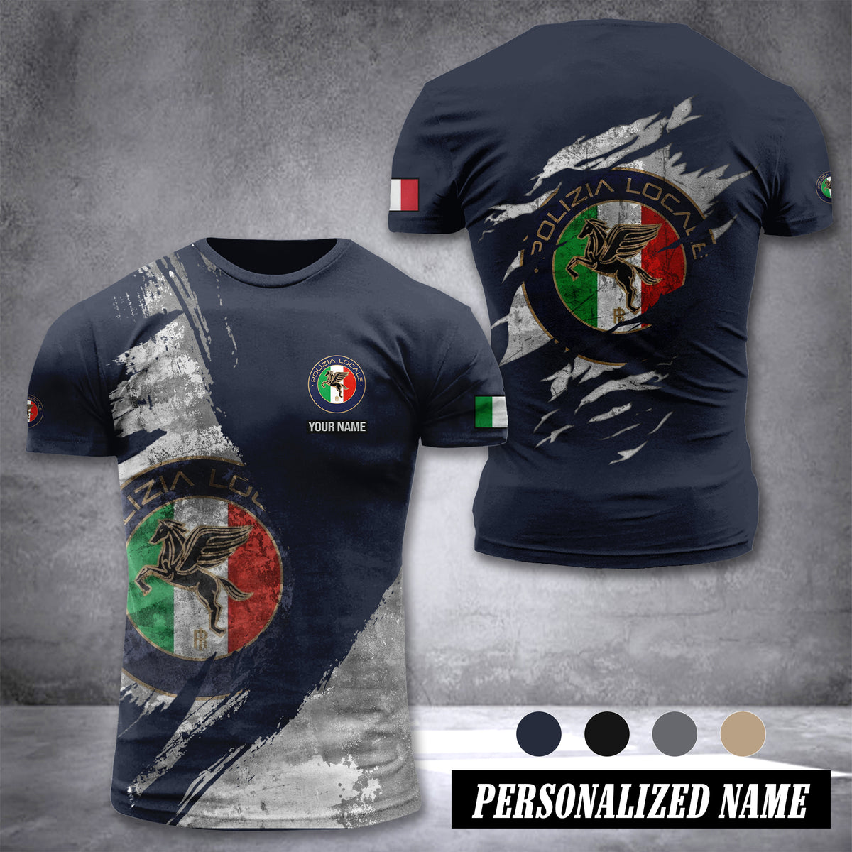 Polizia locale customize T-shirt 306