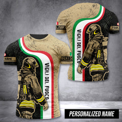 Firefighter Italy customize T-shirt  FM