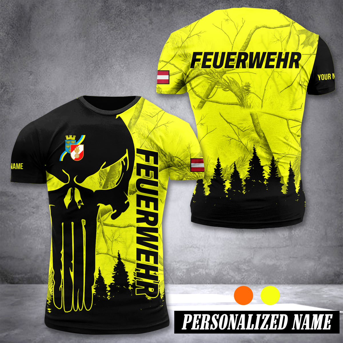 Firefighter Lower Austria customize T-shirt 3d 196