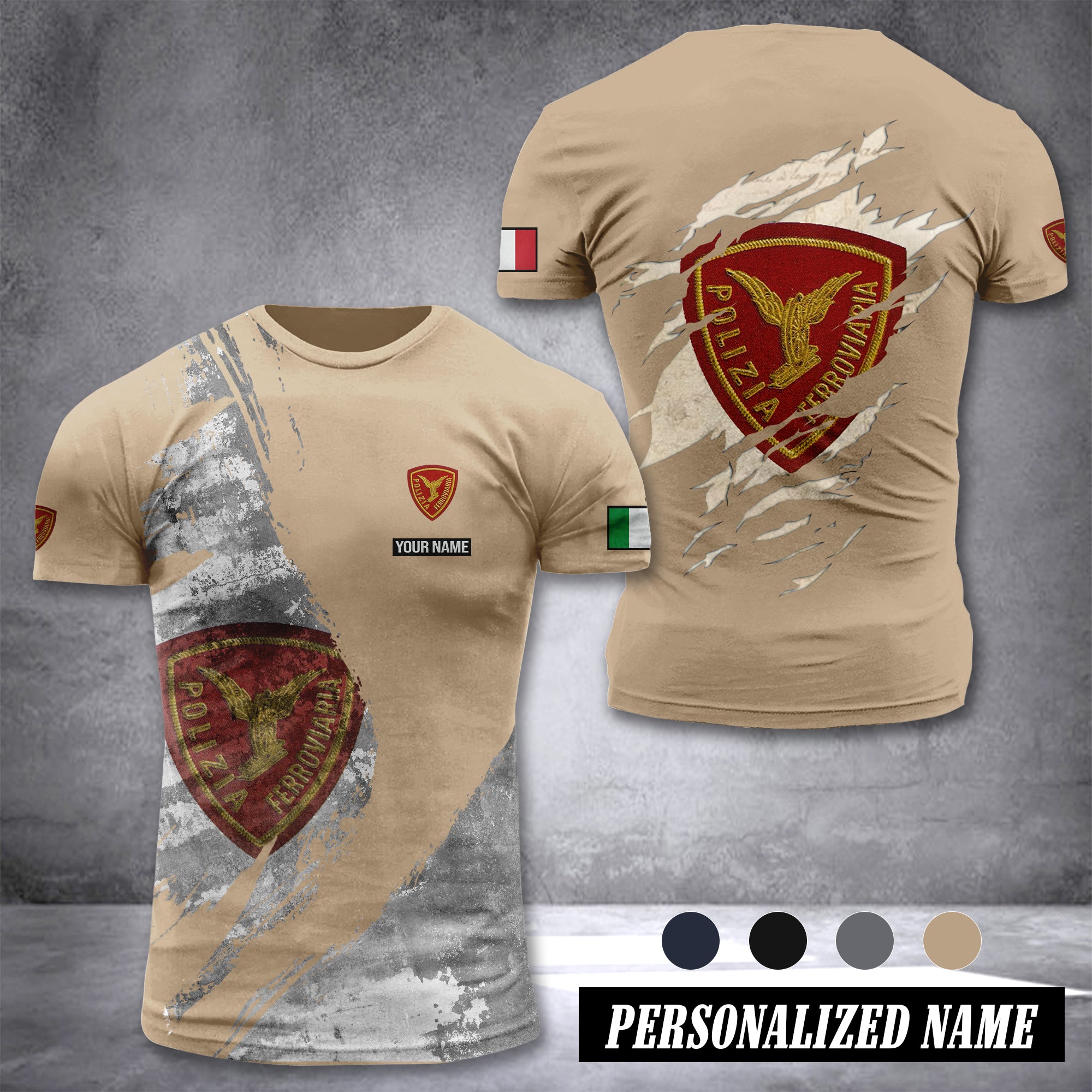 Polizia Ferroviaria customize T-shirt 306