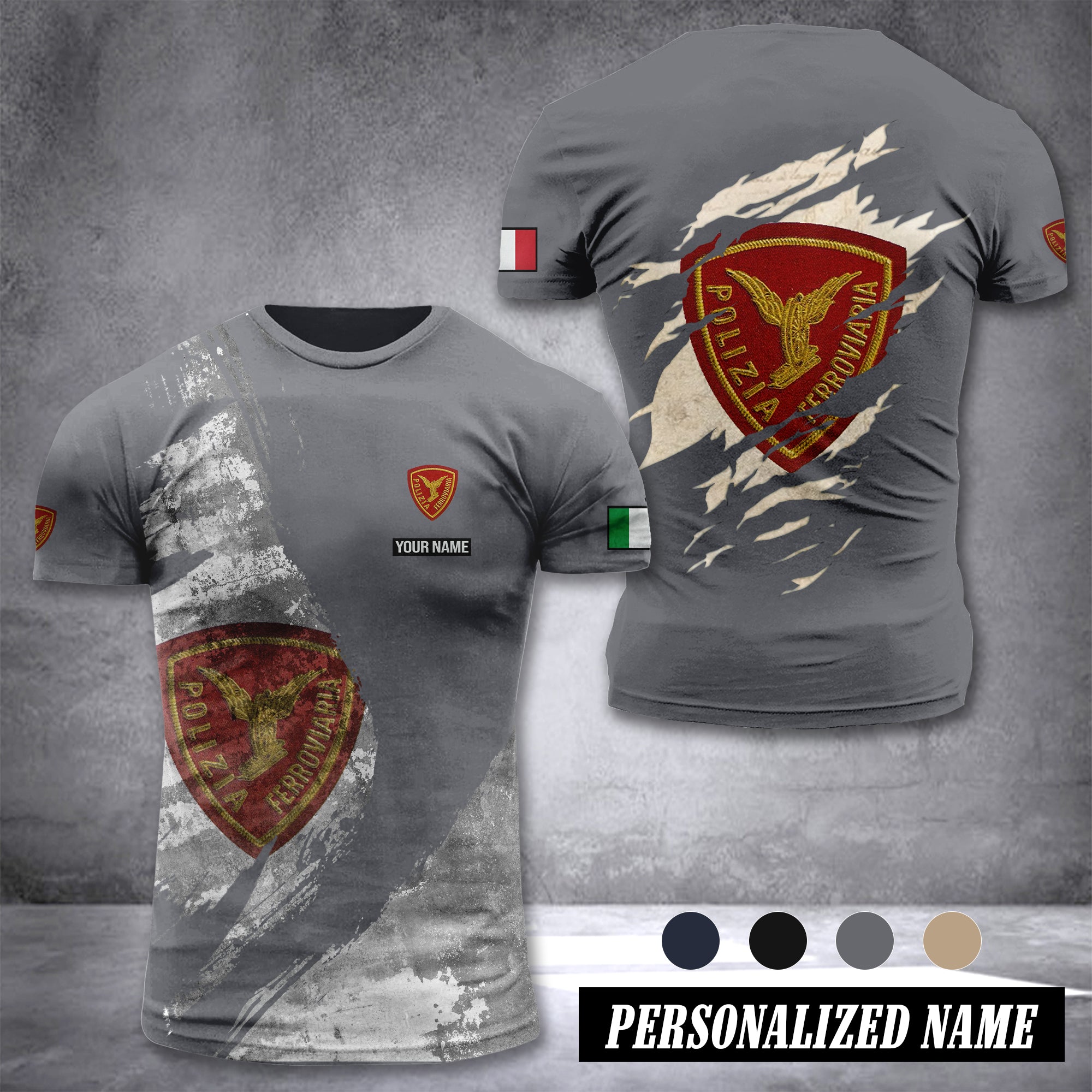 Polizia Ferroviaria customize T-shirt 306