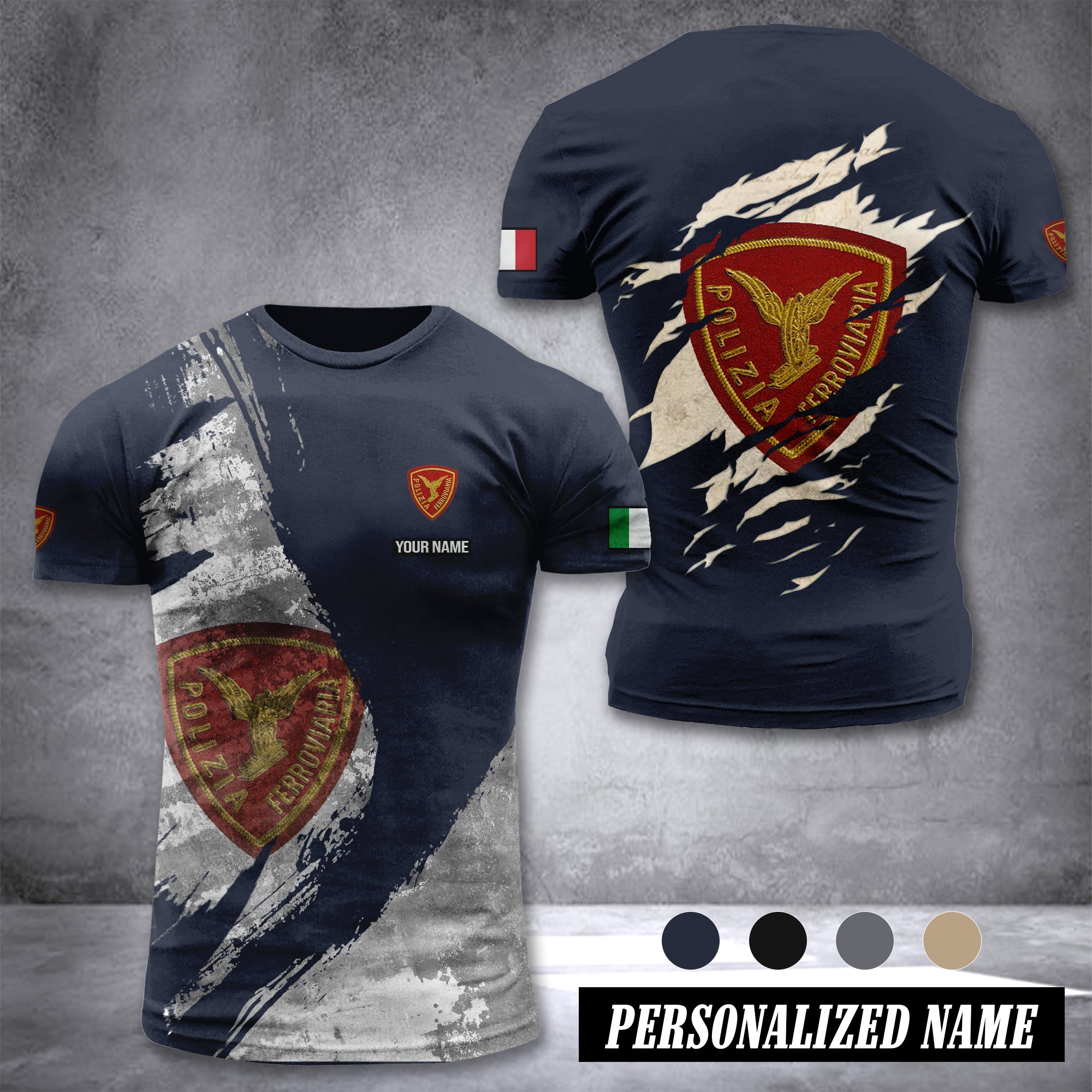 Polizia Ferroviaria customize T-shirt 306