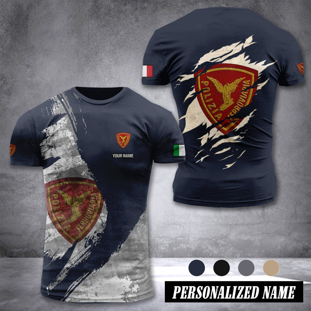 Polizia Ferroviaria customize T-shirt 306