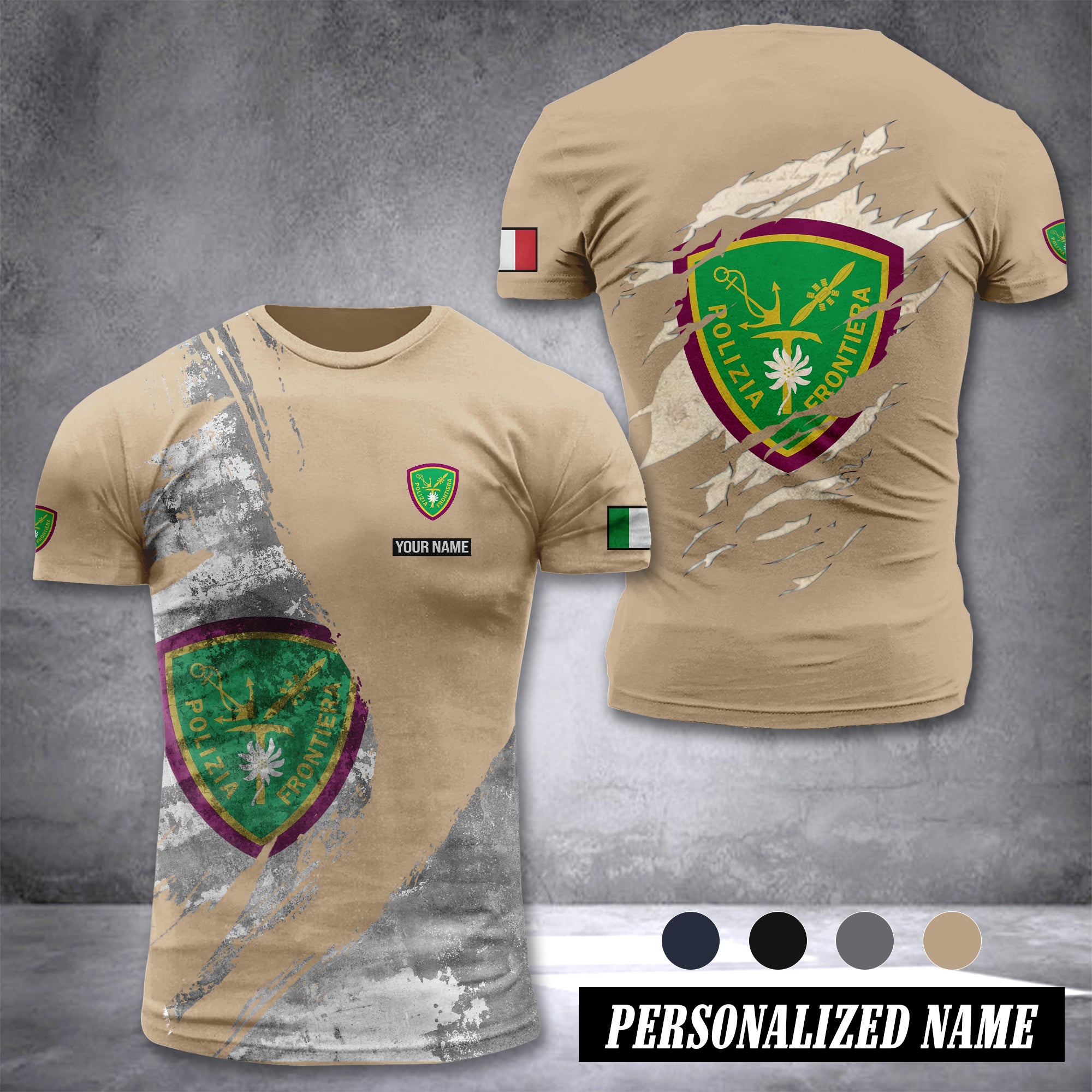 Polizia di Frontiera customize T-shirt 306
