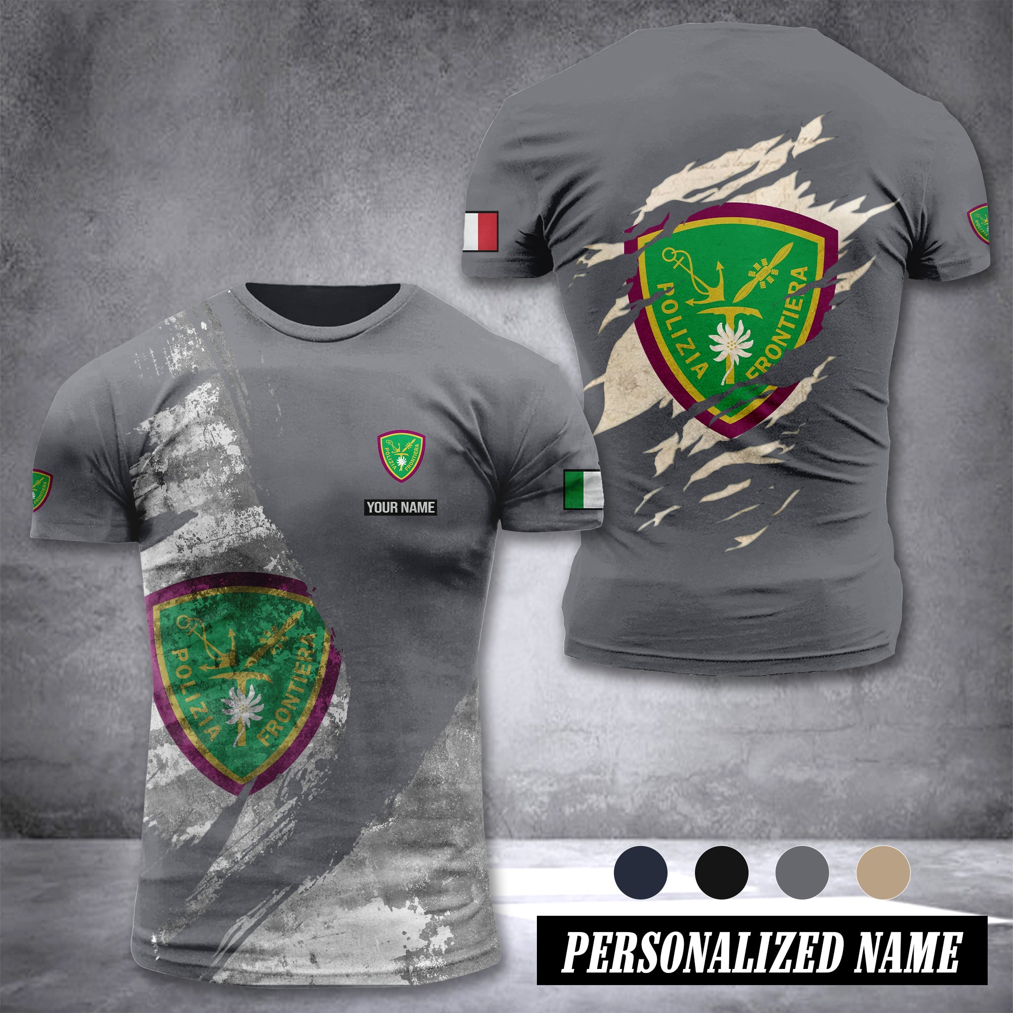 Polizia di Frontiera customize T-shirt 306