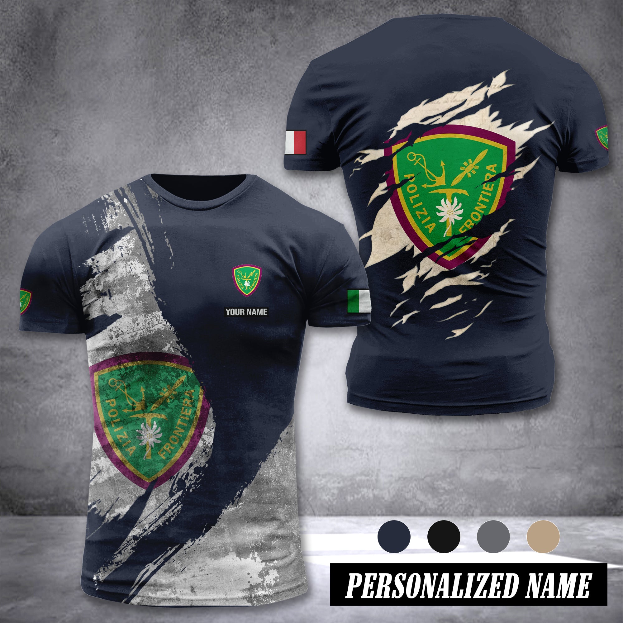 Polizia di Frontiera customize T-shirt 306