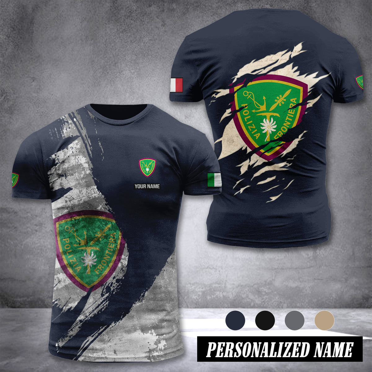 Polizia di Frontiera customize T-shirt 306